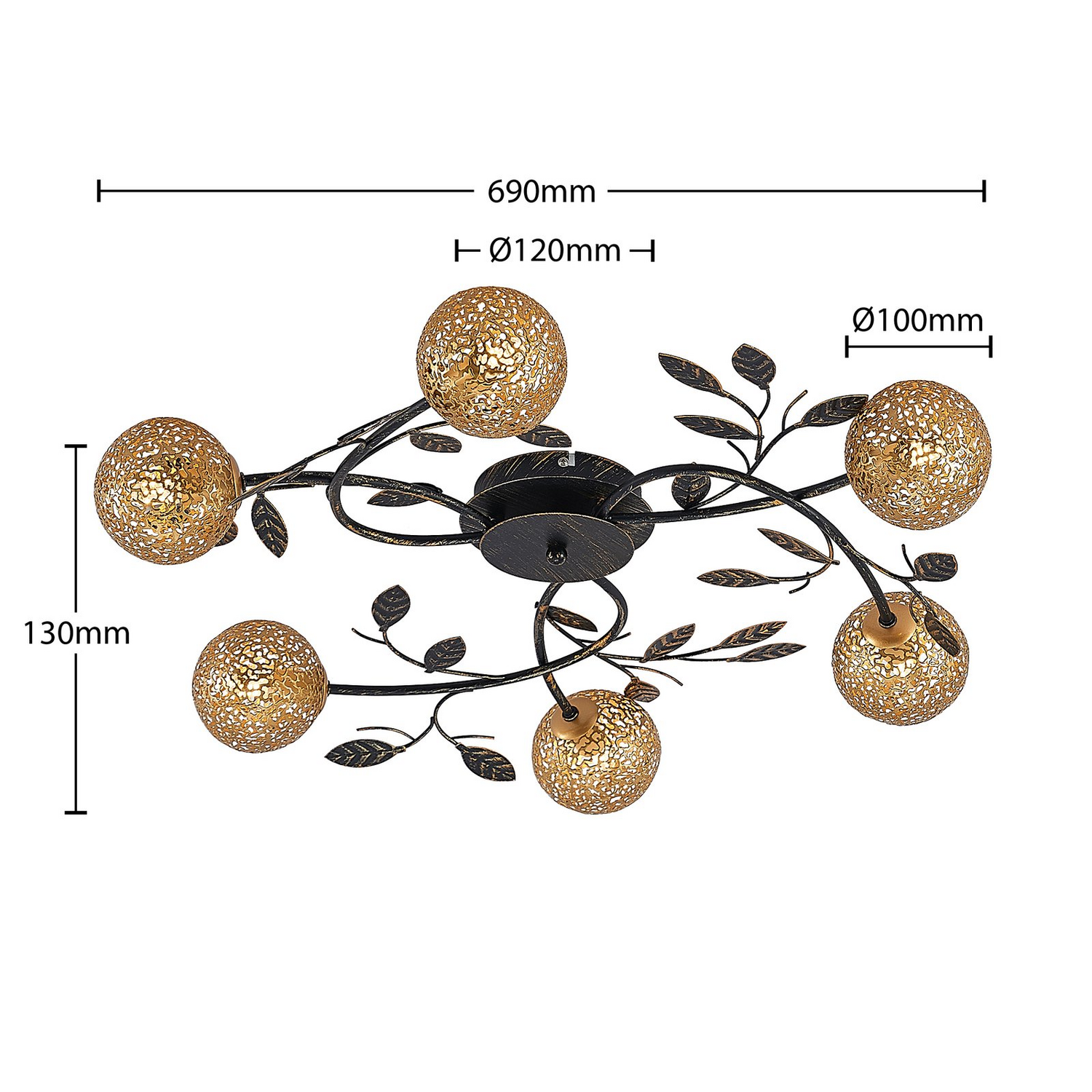 B-Ware Lucande Evory Deckenleuchte Deckenlampe Leuchte Lampe Deckenlicht Licht Deko821 - 4251096585858