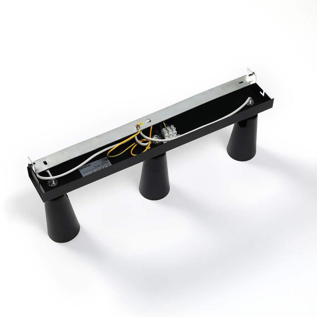 Lucande Angelina Deckenlampe Deckenlampe Lampe Leuchte 3 Fl. Gu10 Schwarz Gold B-Ware - 4251096569827