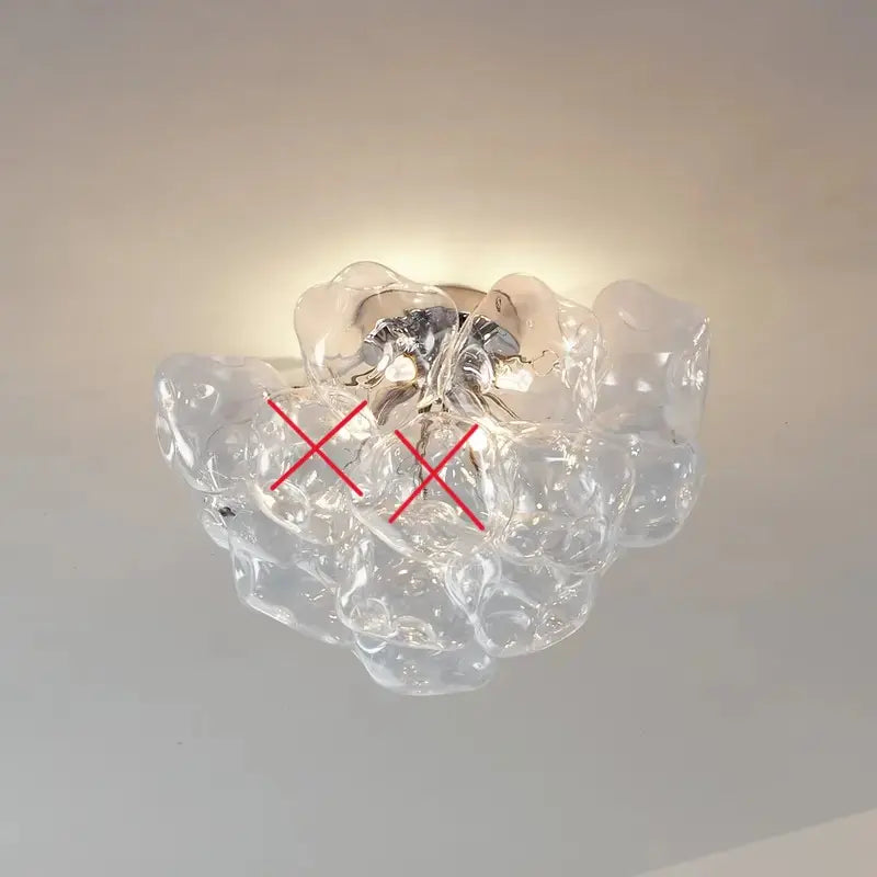 B-Ware Lucande Deckenleuchte Lampe Diborah Glas Deckenlampe ø49cm G9 Siehe Text/Foto - 4255830902710