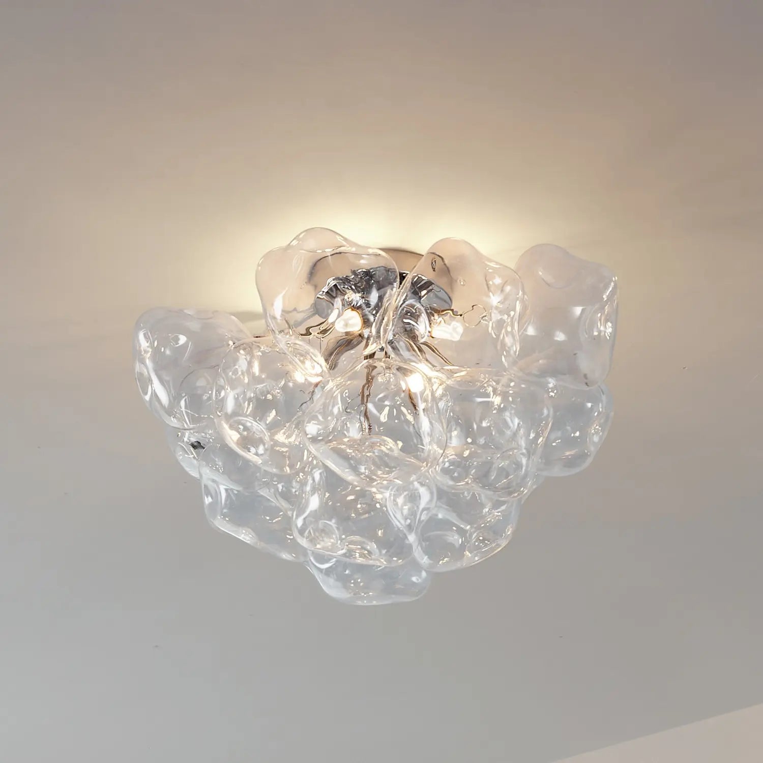 B-Ware Lucande Deckenleuchte Lampe Diborah Klar Glas Deckenbeleuchtung ø 49 Cm G9881