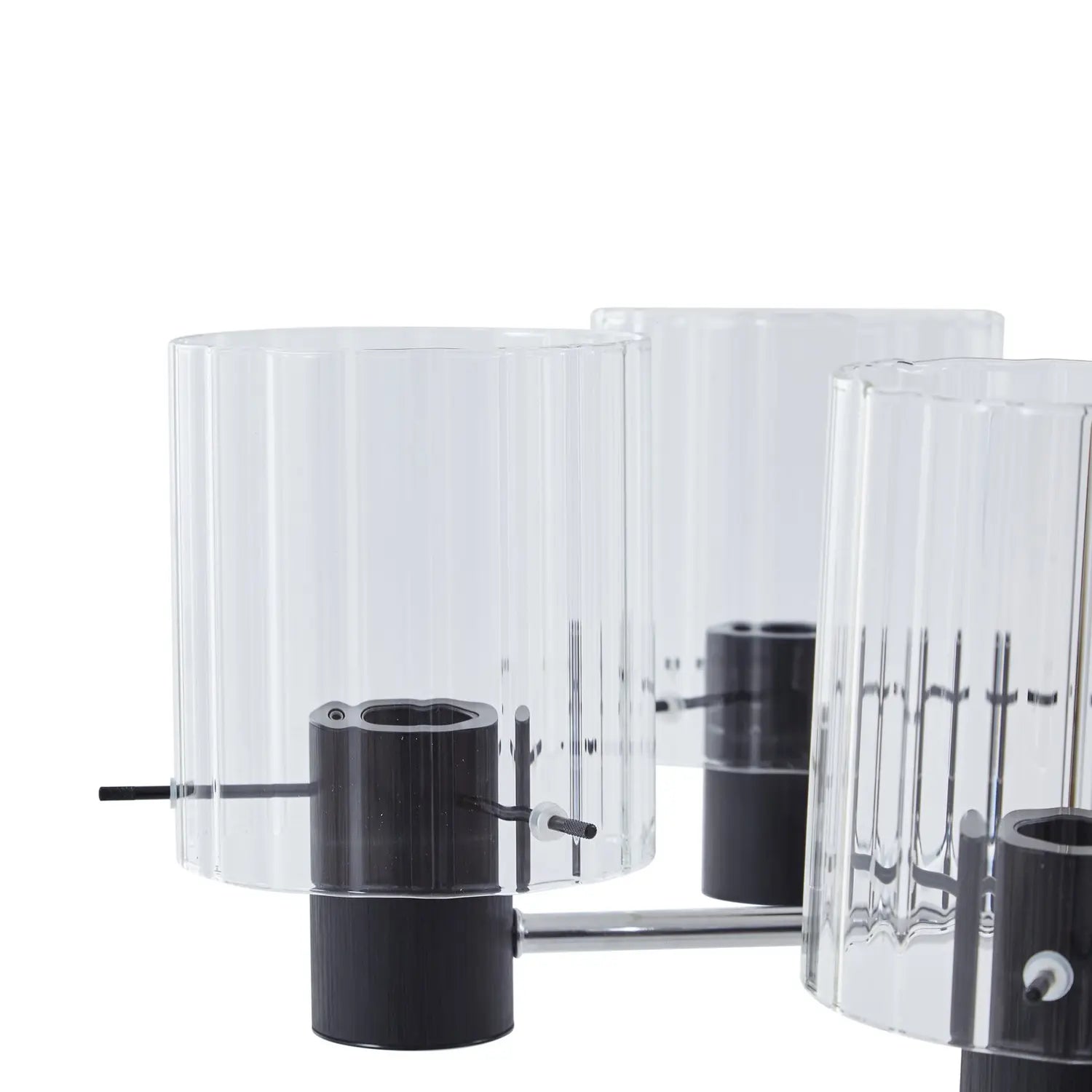 B-Ware Lucande Deckenleuchte Lampe Eirian Glas Schwarz Wohnraum Beleuchtung E27 - 4251911775747