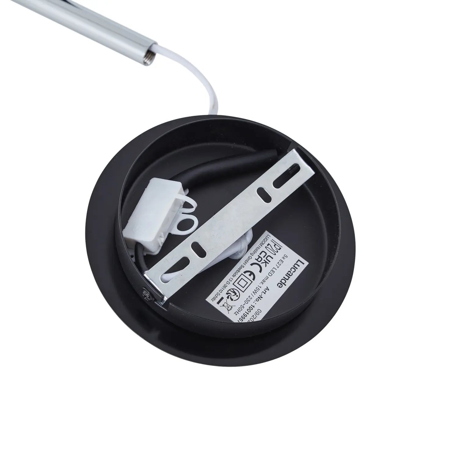 B-Ware Lucande Deckenleuchte Lampe Eirian Glas Schwarz Wohnraum Beleuchtung E27 - 4251911775747