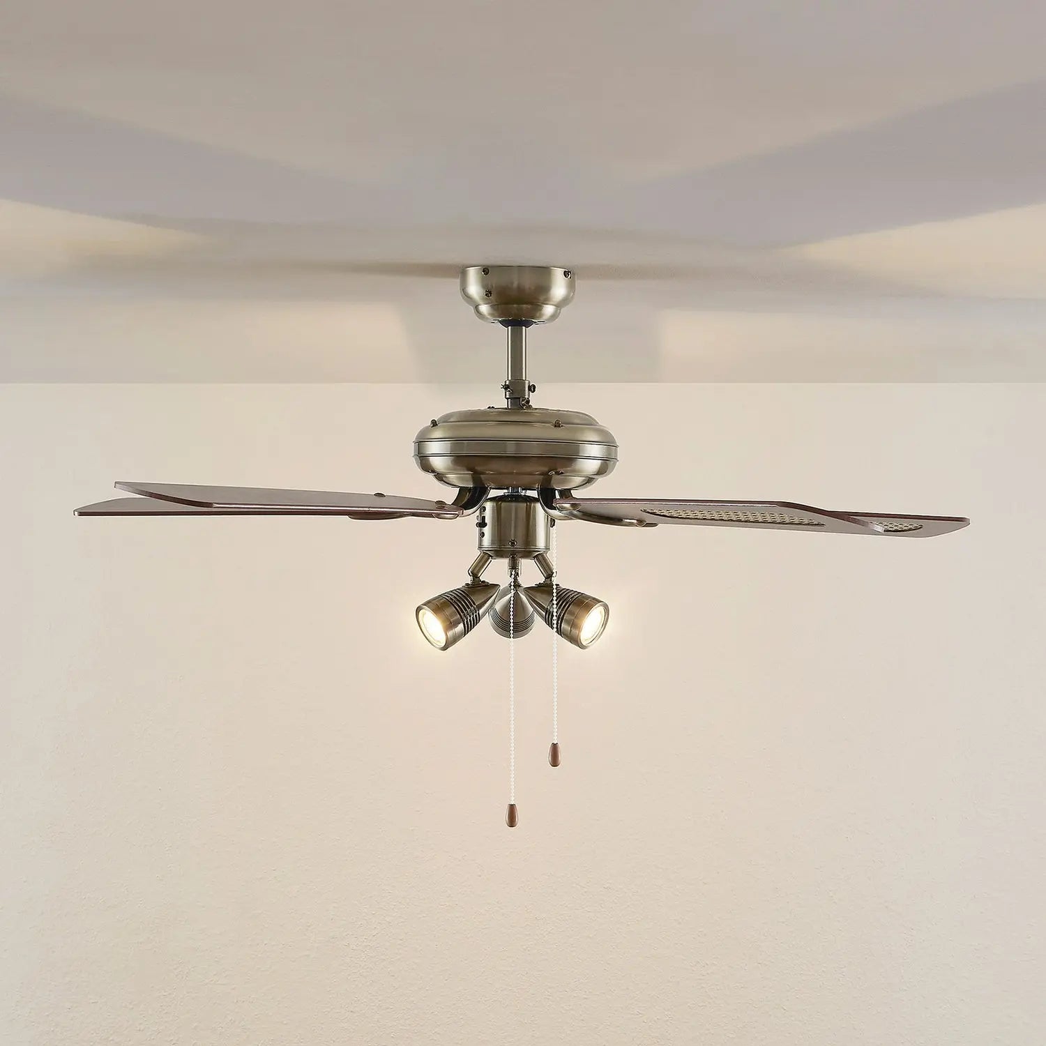 B-Ware Lucande Deckenventilator Mit Licht Anariki Leise Messing Ventilator Lampe Spot - 4251911744682