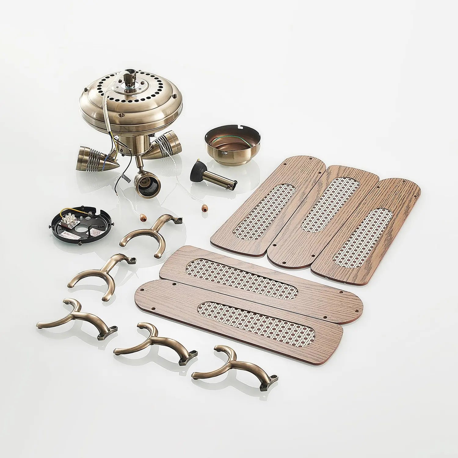 B-Ware Lucande Deckenventilator Mit Licht Anariki Leise Messing Ventilator Lampe Spot - 4251911744682