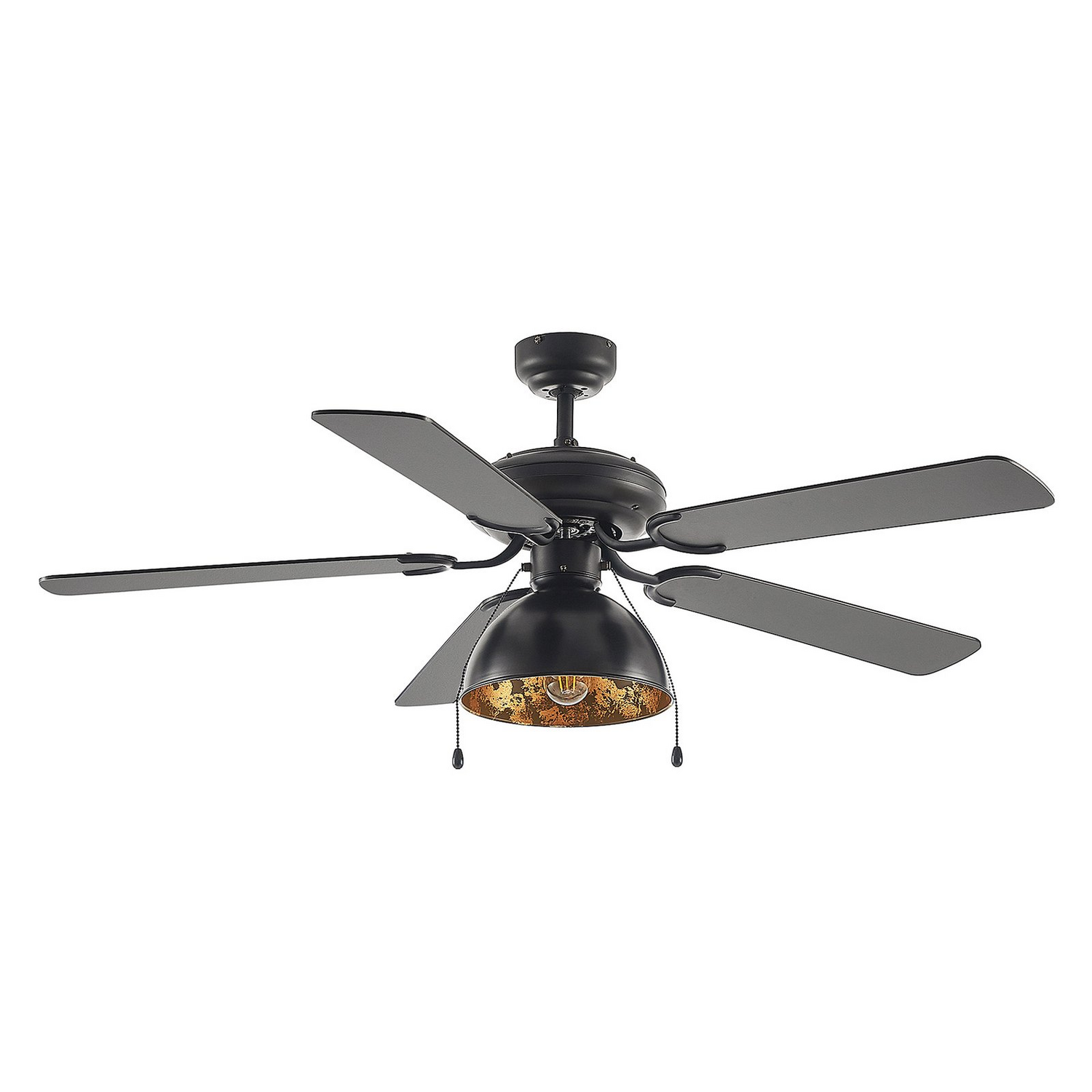 B-Ware Starluna Shamoian Deckenventilator Ventilator Leuchte Schwarz/Gold Siehe Text - 4251911744736
