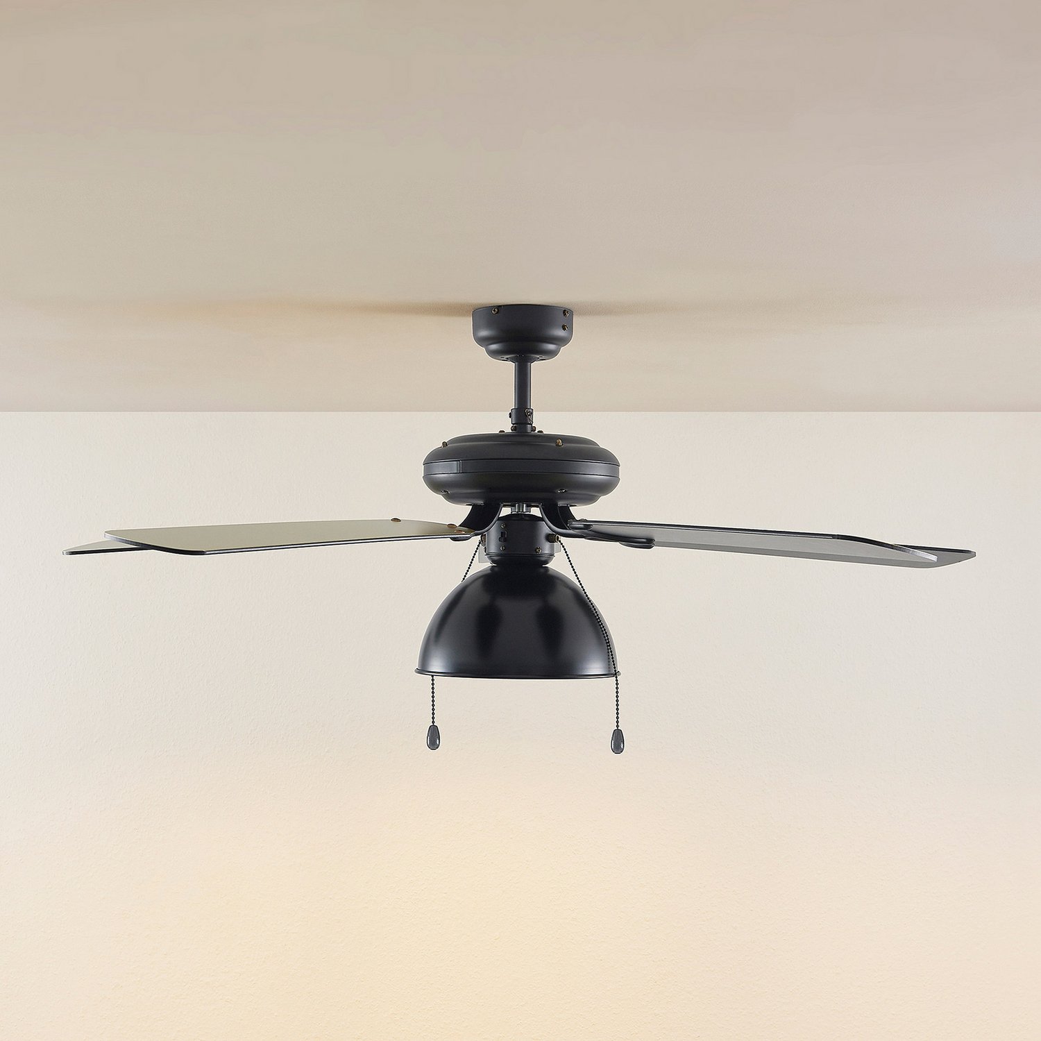 B-Ware Starluna Shamoian Deckenventilator Ventilator Leuchte Schwarz/Gold Siehe Text - 4251911744736