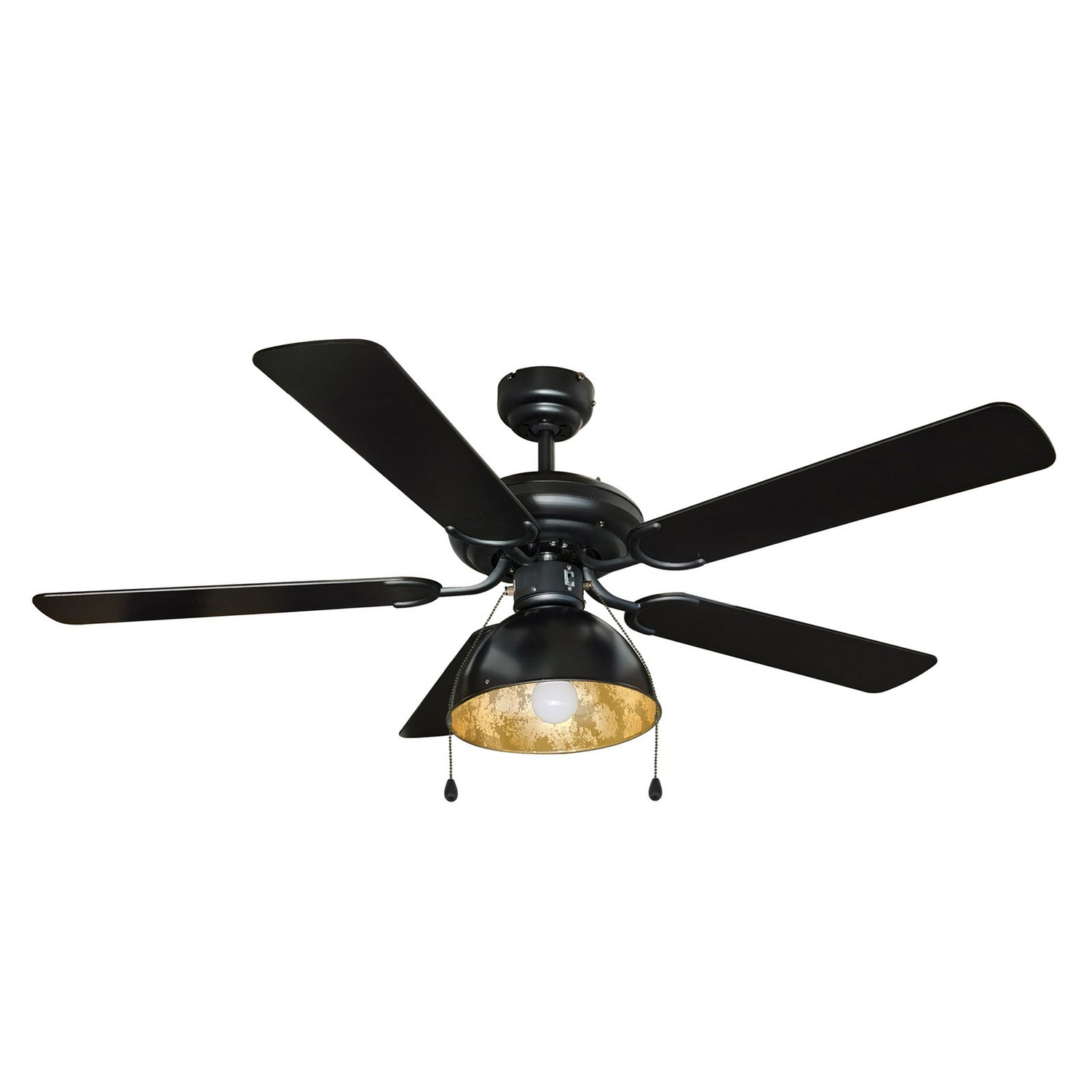 B-Ware Starluna Shamoian Deckenventilator Ventilator Leuchte Schwarz/Gold Siehe Text - 4251911744736