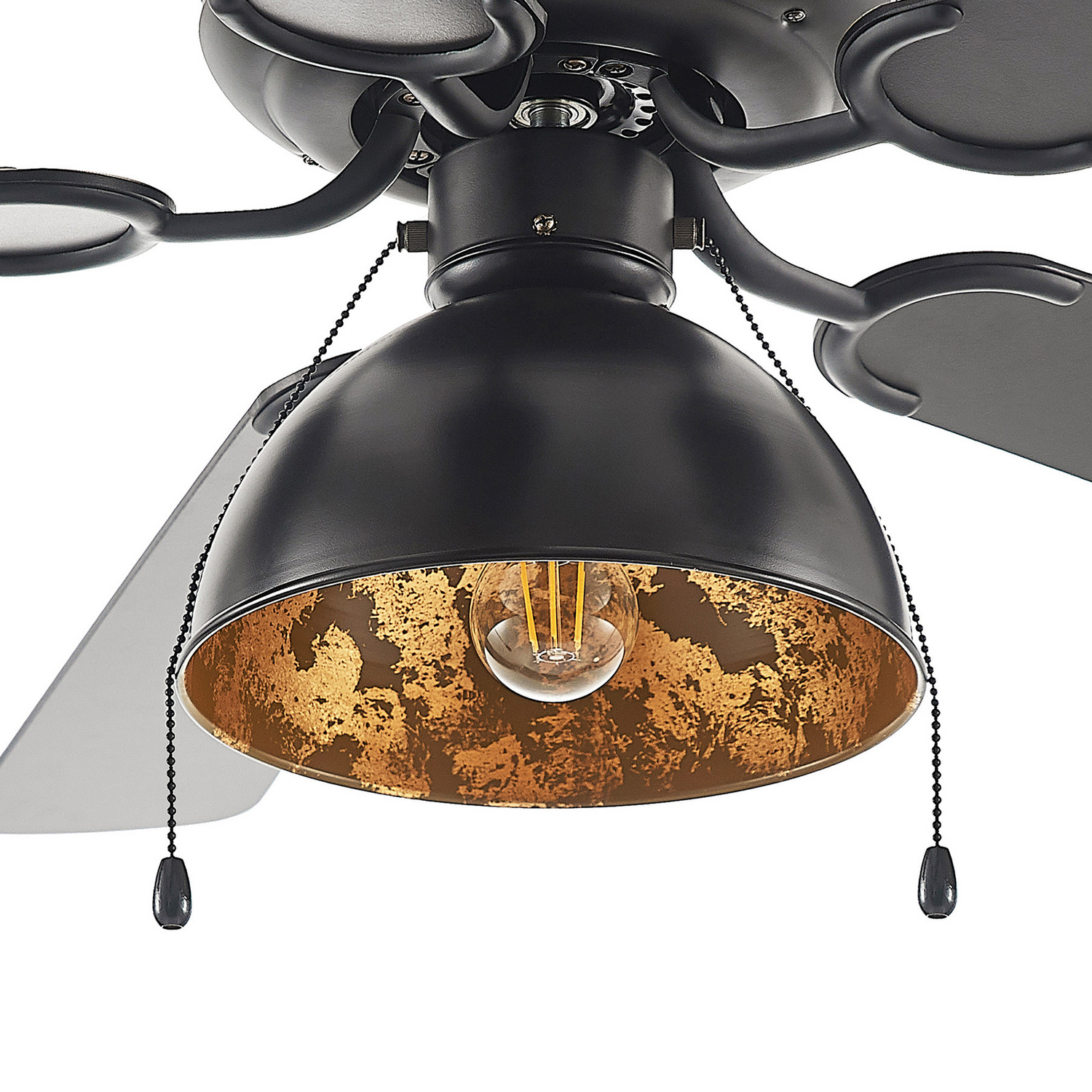 B-Ware Starluna Shamoian Deckenventilator Ventilator Leuchte Schwarz/Gold Siehe Text - 4251911744736