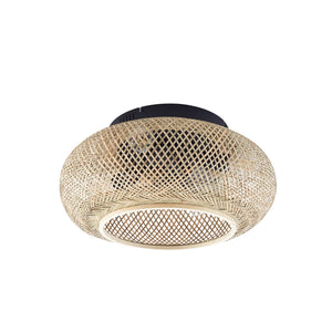 B-Ware Lucande Deckenventilator Ventilator Lampe Licht Holz Schwarz Fernbedienung 5226