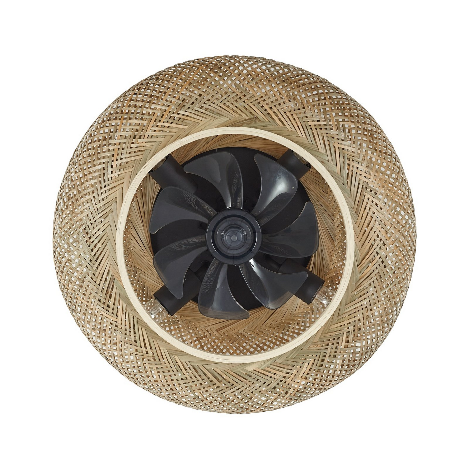Lucande Deckenventilator Ventilator Lampe Licht Holz Schwarz Fernbedienung 53cm B-Ware - 4251911799415