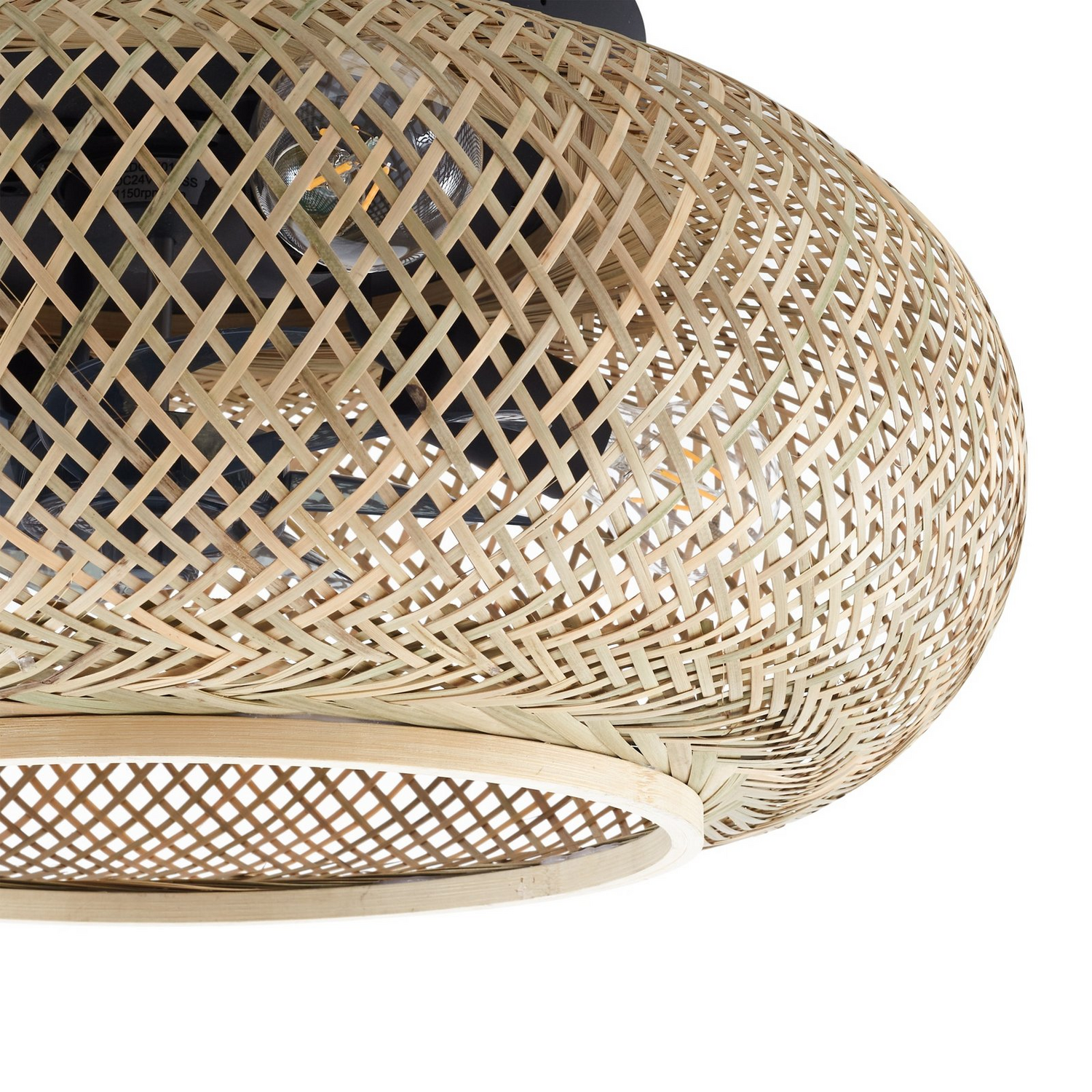 B-Ware Lucande Deckenventilator Ventilator Lampe Licht Schwarz 53cm Siehe Text/Foto - 4251911799415