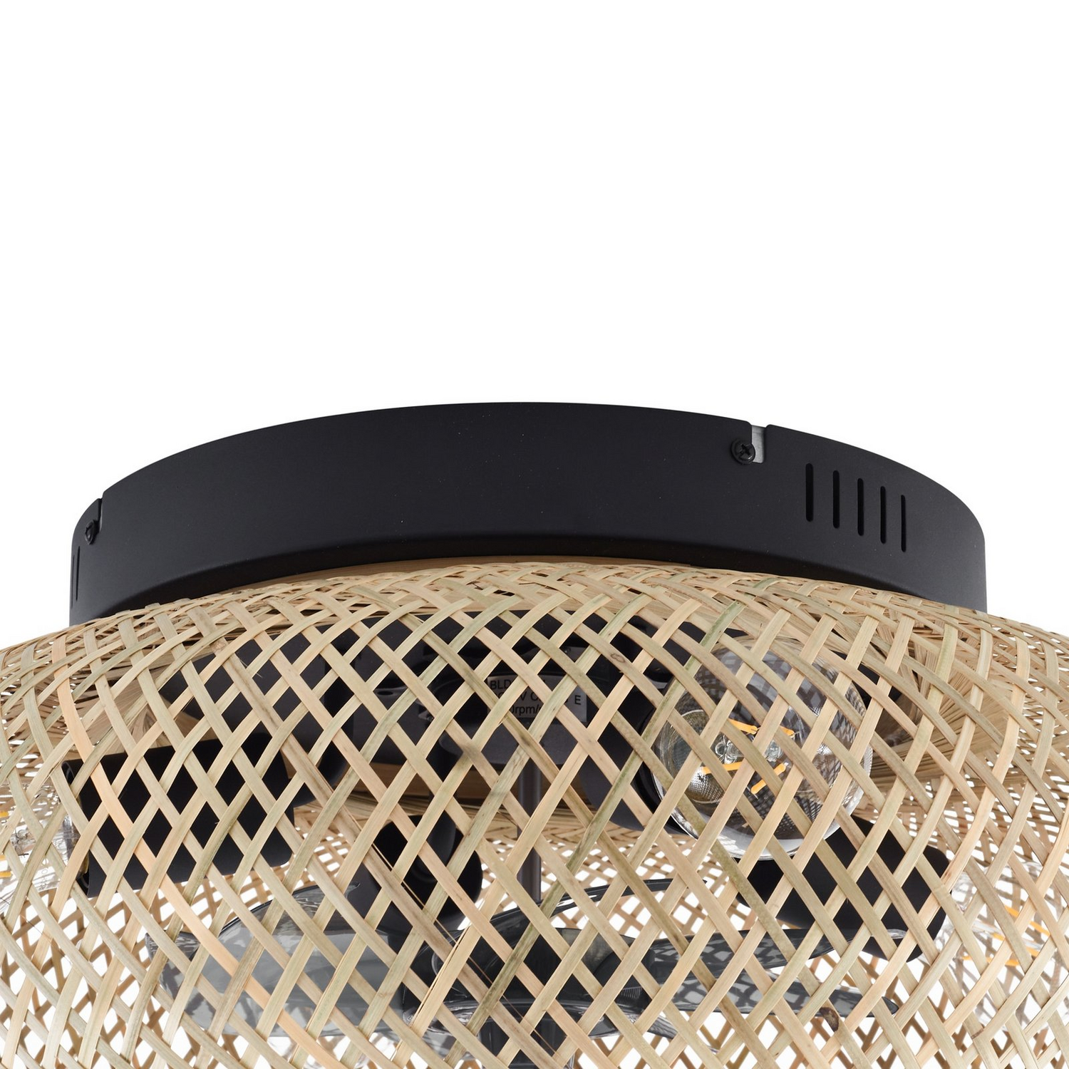 B-Ware Lucande Deckenventilator Ventilator Lampe Licht Schwarz 53cm Siehe Text/Foto - 4251911799415