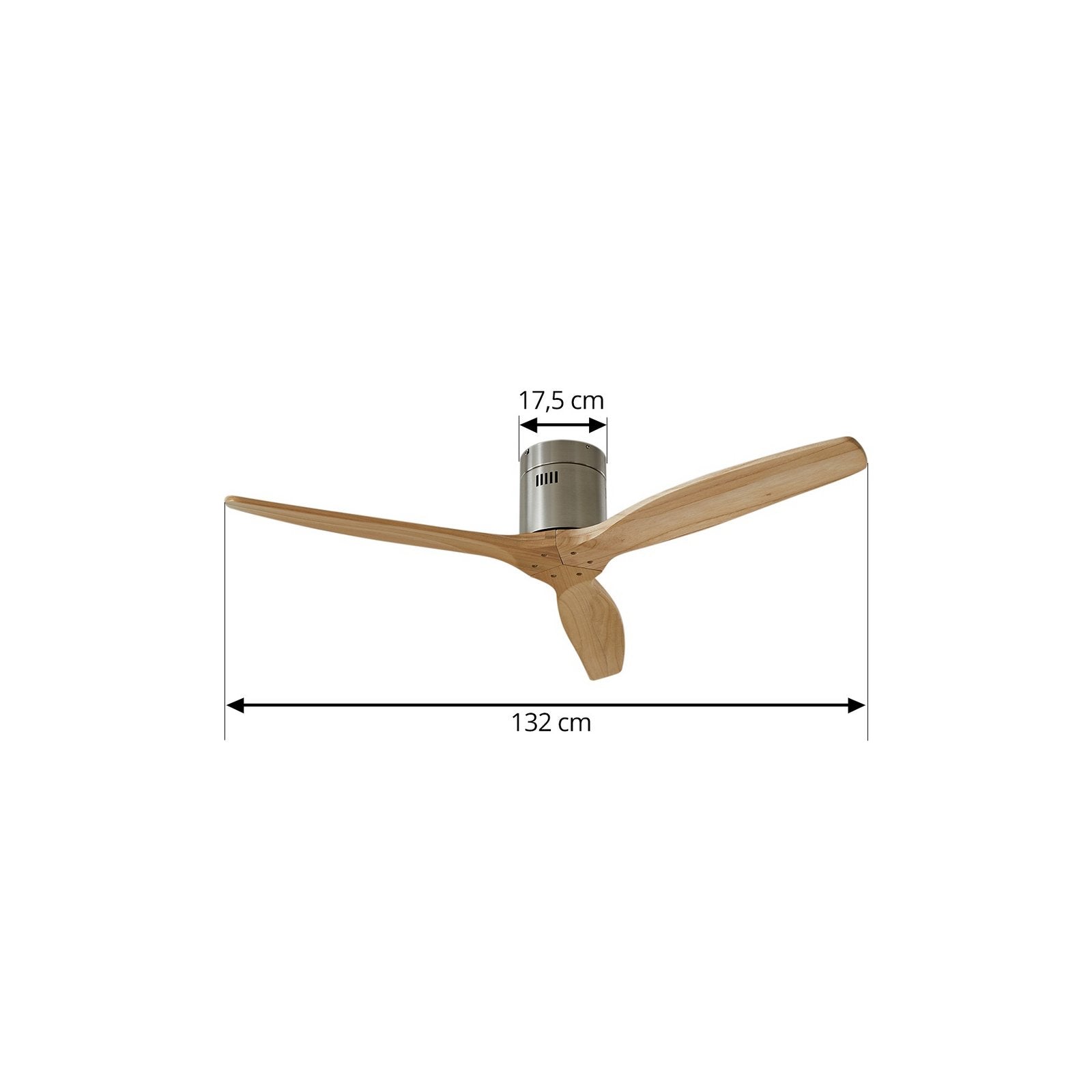 Lucande Deckenventilator Ventilator Vindur Deckenventilator holz DC Ø 132 cm - 4251911797978