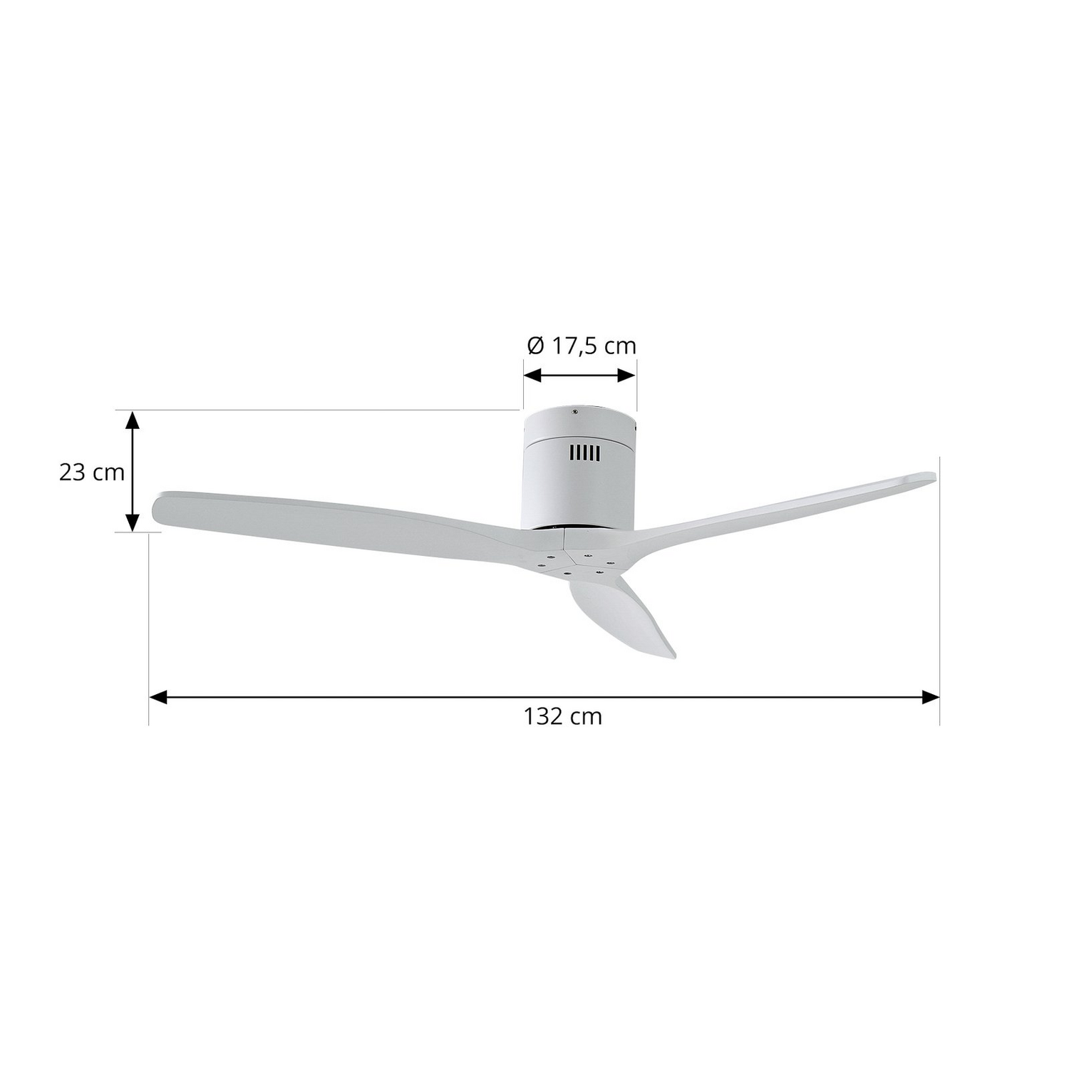 Lucande Deckenventilator Ventilator Vindur Weiß Dc Leise ø 132 Cm Fernbedienung B-Ware - 4251911779868