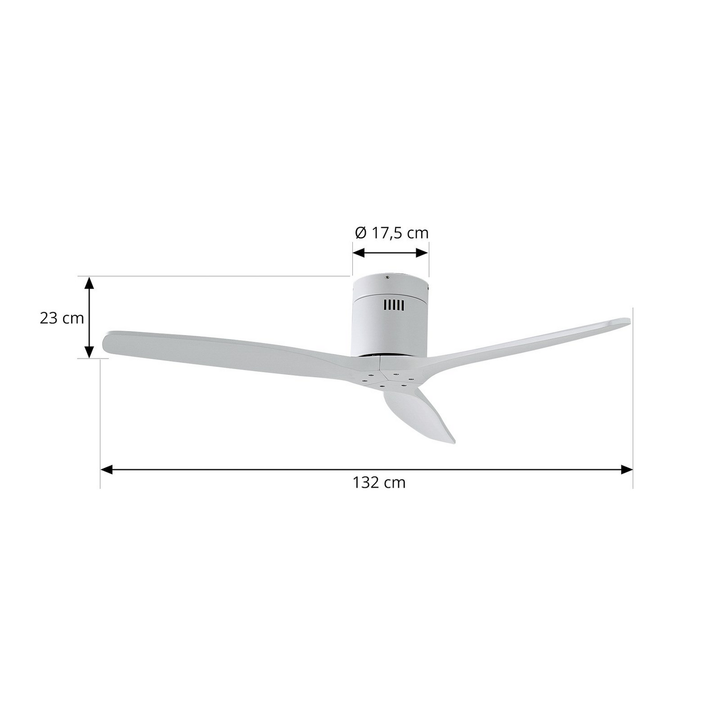 Lucande Deckenventilator Ventilator Vindur Weiß Dc Leise ø 132 Cm Fernbedienung B-Ware - 4251911779868