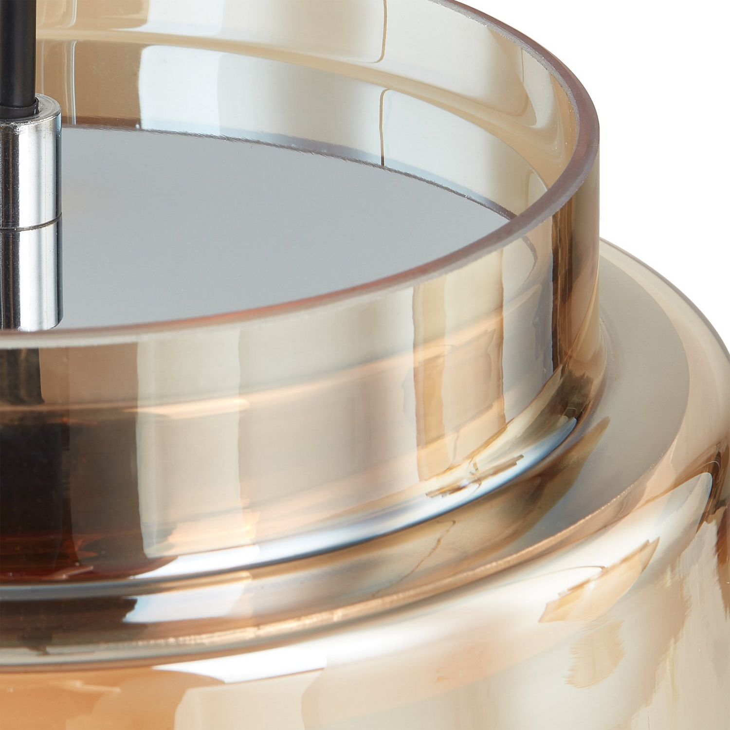 B-Ware Lucande Diano Hängeleuchte Amber Dreiflammig Hängelampe Lampe Pendelleuchte Led