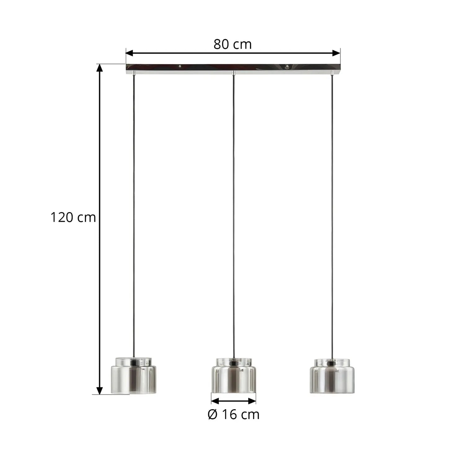 B-Ware Lucande Diano Hängeleuchte Deckenlampe Pendelleuchte Lampe Grau Siehe Text/Foto - 4251911767384