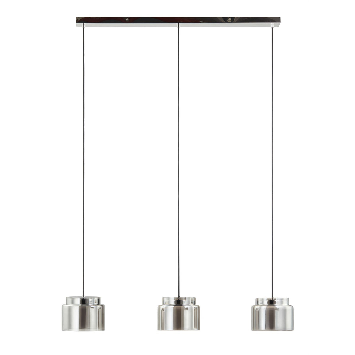 Lucande Diano Hängeleuchte Deckenlampe Pendelleuchte Lampe rauchgrau dreiflammig - 4251911767384