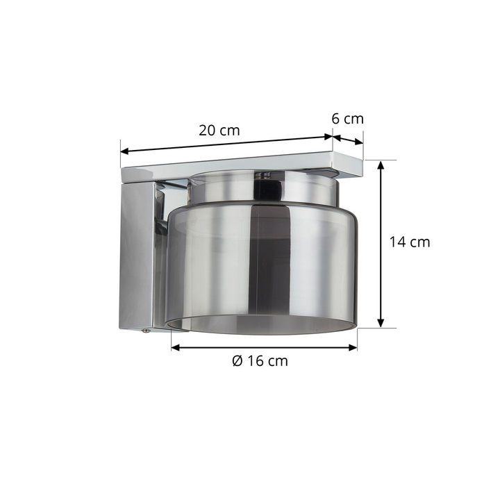 Lucande Wandleuchte Lampe Diano Leuchte Eisen Glas Wandlampe Gx53 Led 8 W B-Ware - 4251911767421