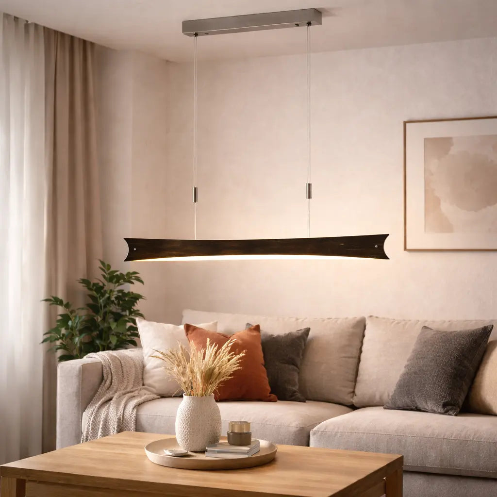 B-Ware Lucande Pendelleuchte Hängelampe Led Dimmbar Schwarz Gold Esszimmer Leuchte
