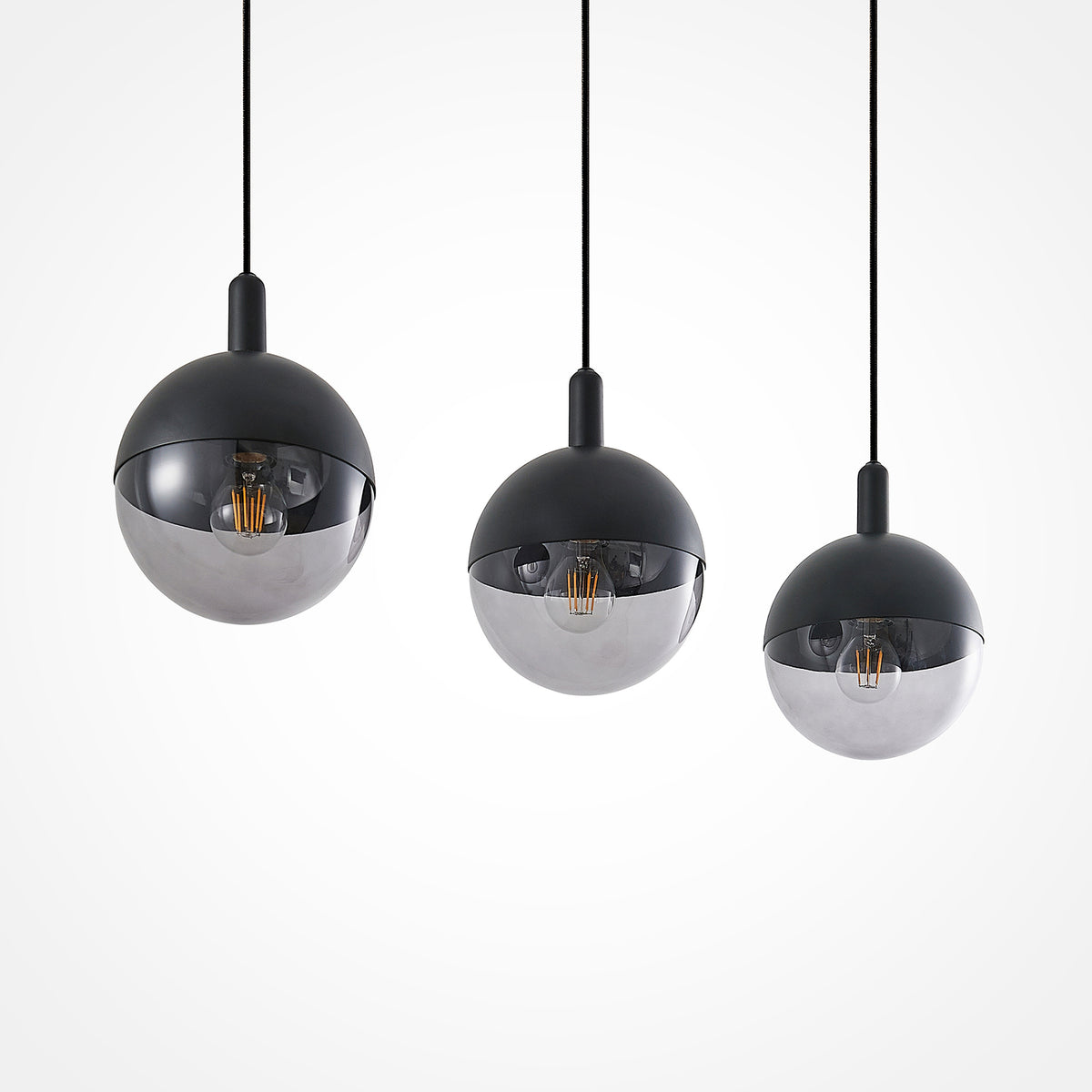 Lucande Dustian Hängeleuchte Deckenlampe Pendelleuchte Deckenlicht 3-flg 90861 - 4251096580280