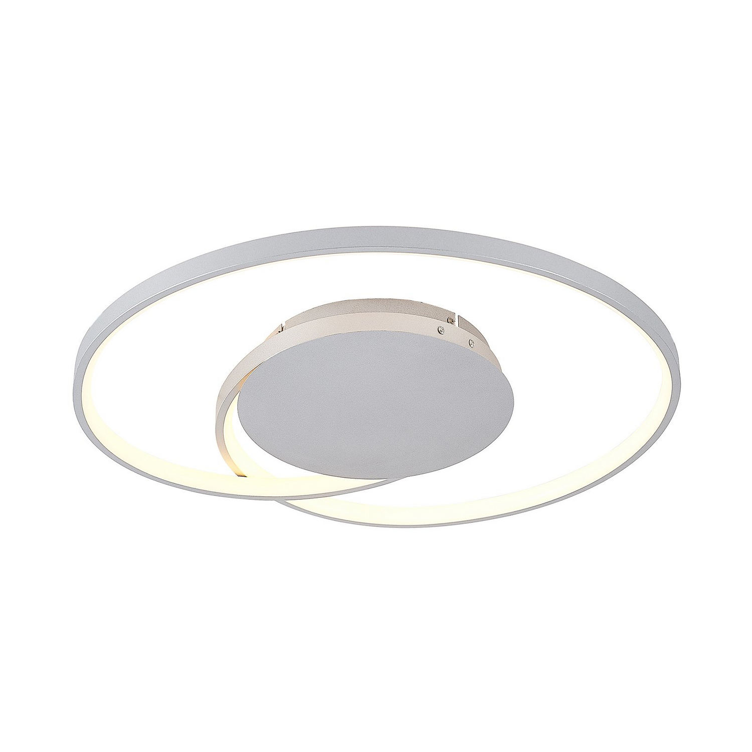 B-Ware Lucande Deckenleuchte Deckenlampe Led Enesa Silber Rund Fernbedienung Dimmbar199