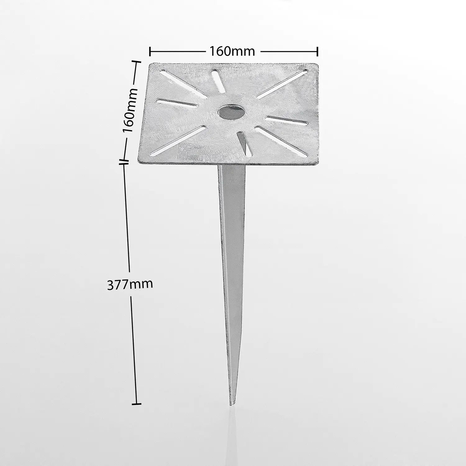 B-Ware Lucande Cadis Erdspieß Erdanker Erdbefestigung Für Gartenlampen Stahl Silber92 - 4251096576252