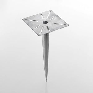 B-Ware Lucande Cadis Erdspieß Erdanker Erdbefestigung Für Gartenlampen Stahl Silber465