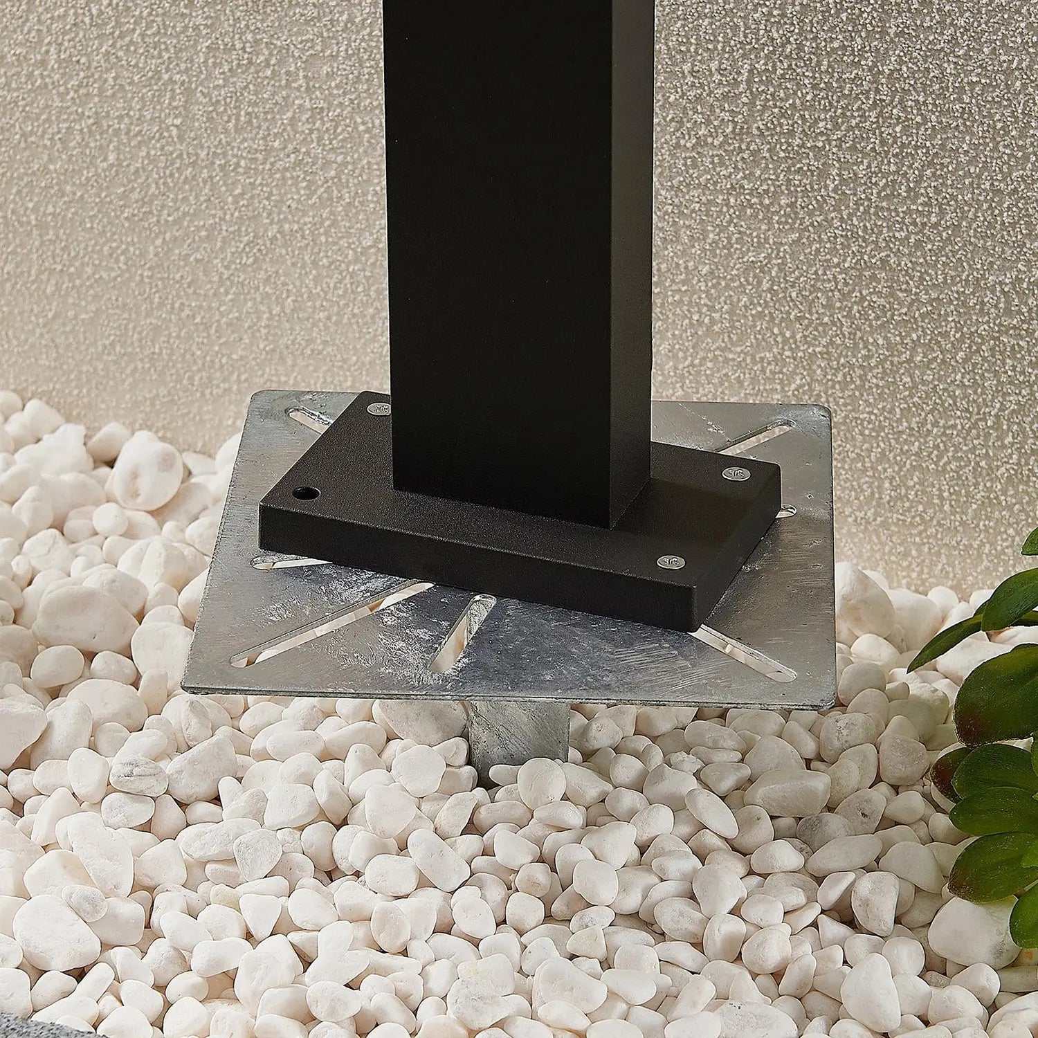 B-Ware Lucande Cadis Erdspieß Erdanker Erdbefestigung Für Gartenlampen Stahl Silber348 - 4251096576252