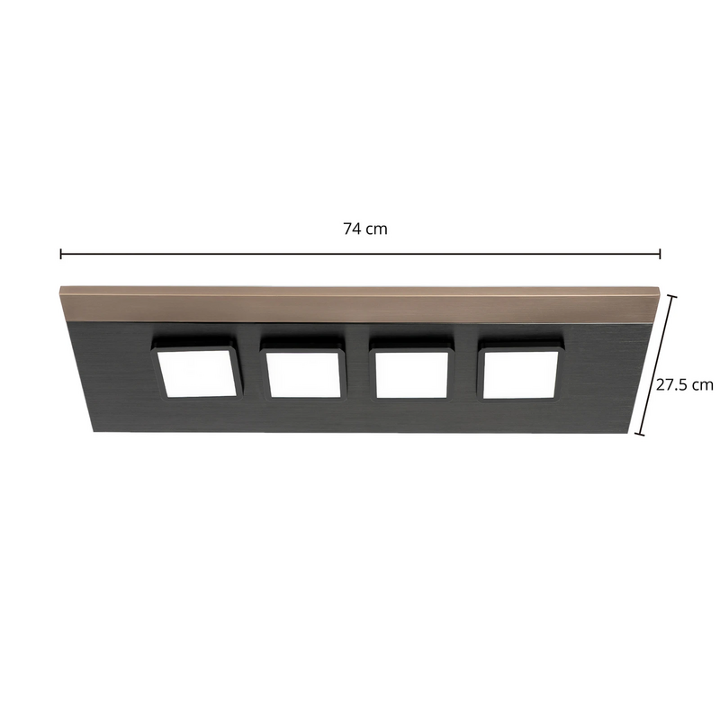 Lucande Esteria Deckenleuchte Leuchte Lampe Deckenlampe Wohnraumlampe 4 Flammig B-Ware - 9951120