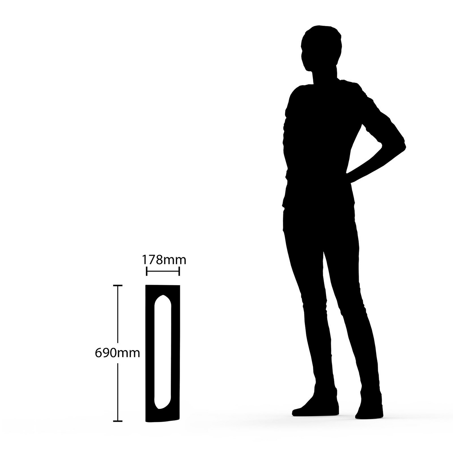 Lucande Fenti Led Wegeleuchte Wegelampe Lampe Leuchte Gartenleuchte Garten 65cm B-Ware - 4251096593709