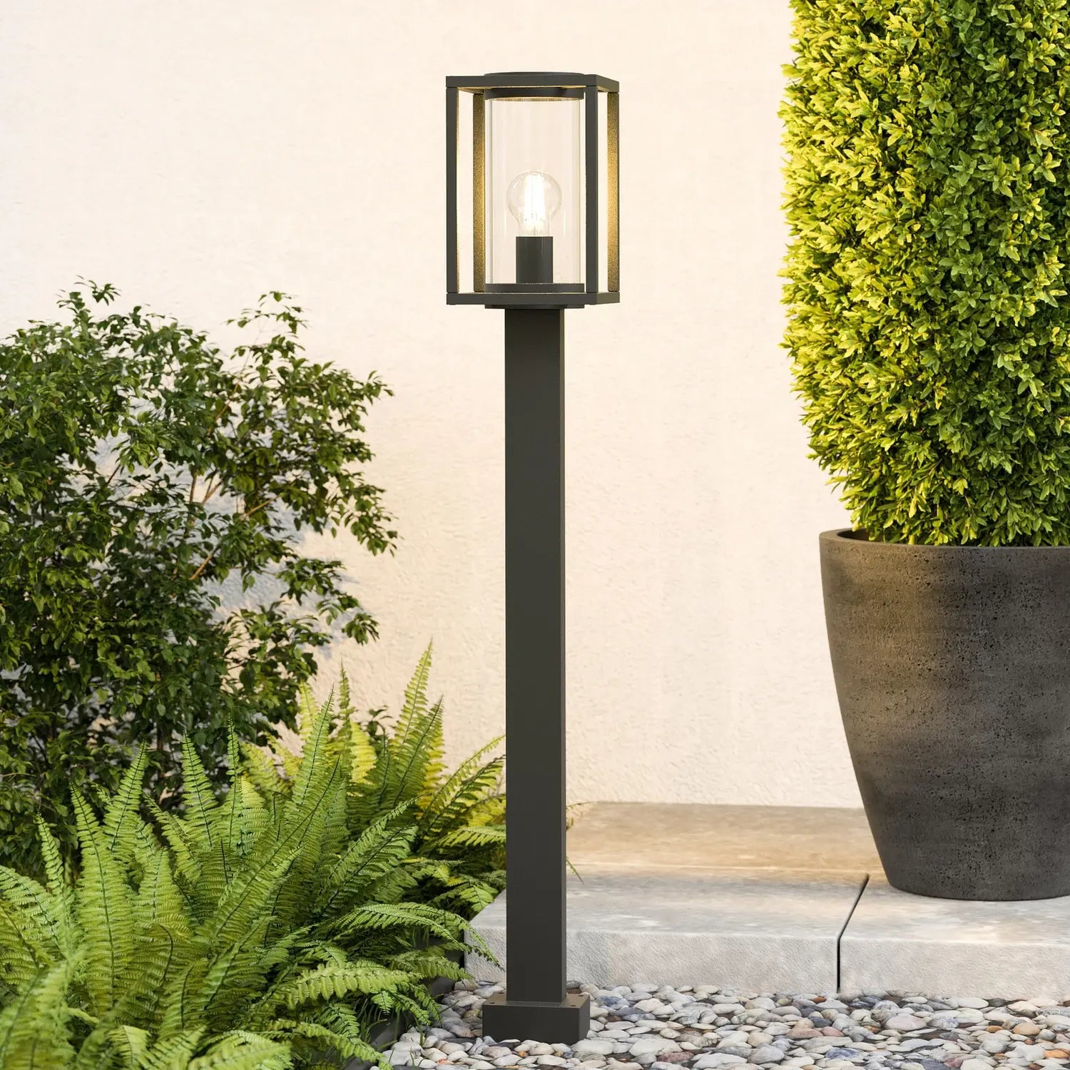 B-Ware Lucande Ferda Wegeleuchte Gartenlampe Lampe Leuchte Außenlampe E27 100 Cm Hoch