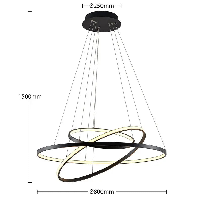 B-Ware Lucande Filippa Led Pendelleuchte Deckenlampe Hängeleuchte Lampe Leuchte Led 34