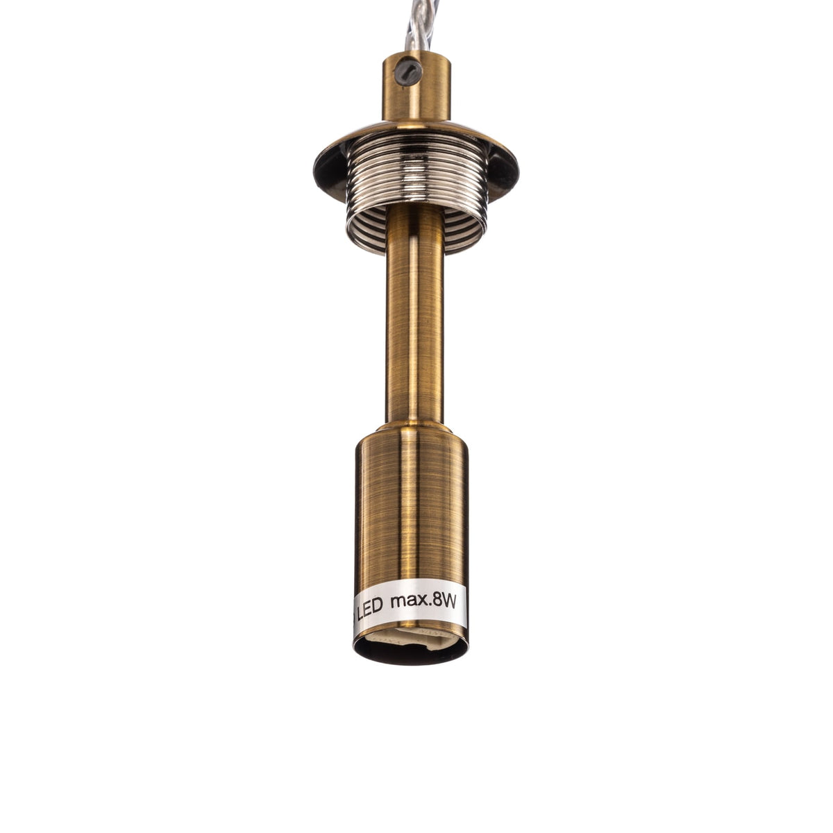 Lucande Hängeleuchte Pendelleuchte Freylin Glas Amber Messing 3flg 38 cm - 4251911778557