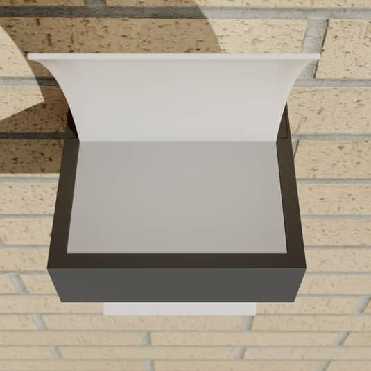 Lucande Gebogene Led Außenwandleuchte Skadi Wandleuchte Außenleuchte Wandlampe B-Ware - 9619021