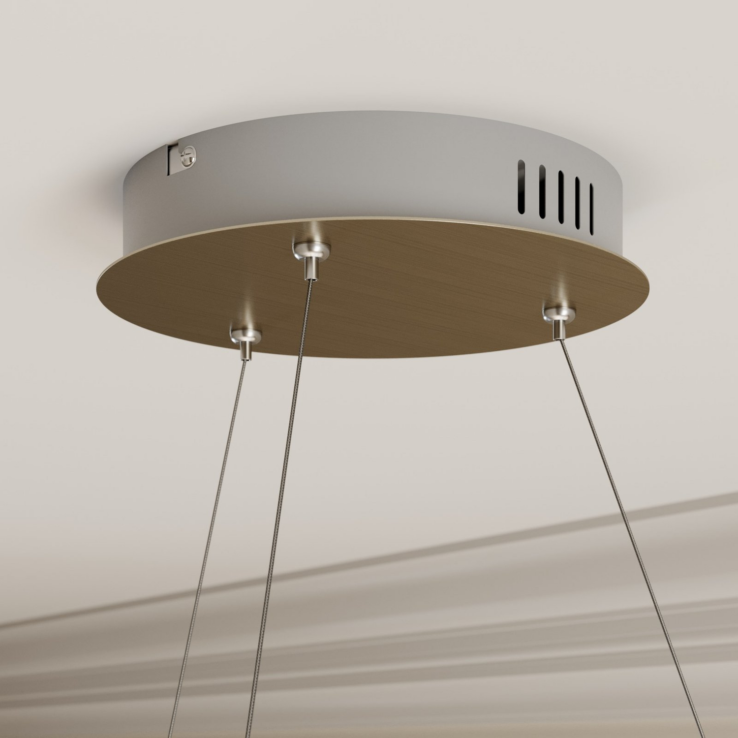 B-Ware Lucande Gunbritt Pendelleuchte Hängeleuchte Led ø 80 Cm Lampe Leuchte Dimmbar