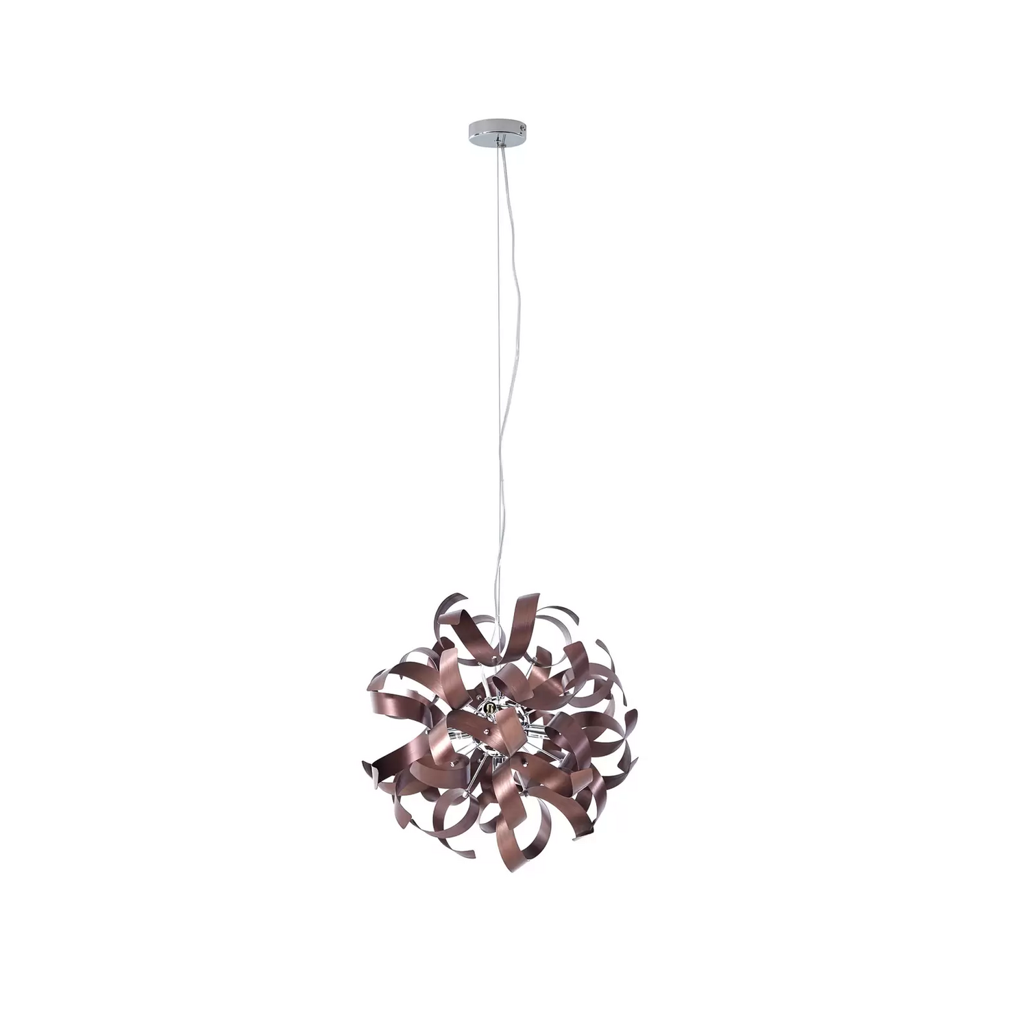 Suspension Lucande Kaelor ø 46 cm en aluminium couleur cuivre (article de seconde main)