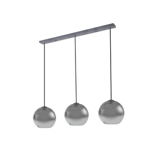 B-Ware Lucande Hängeleuchte Pendelleuchte Brillar Glas Rauchgrau 3flg 128cm Lampe S128
