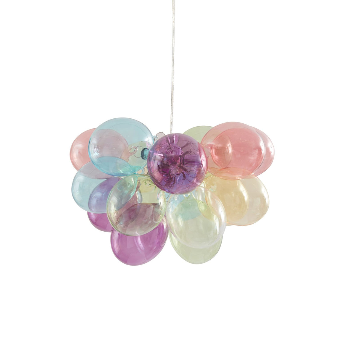 Lucande Diborah Hängeleuchte Hängelampe Leuchte Lampe Pendellampe bunt Ø 40 cm - 4251911766493