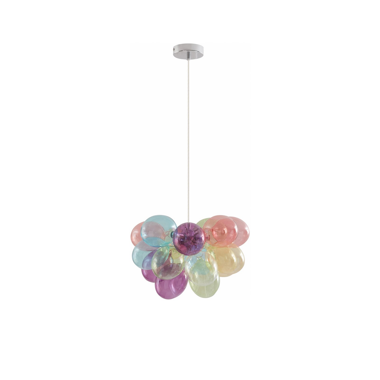 B-Ware Lucande Diborah Hängeleuchte Hängelampe Leuchte Lampe Pendellampe Bunt ø 40 Cm - 4251911766493
