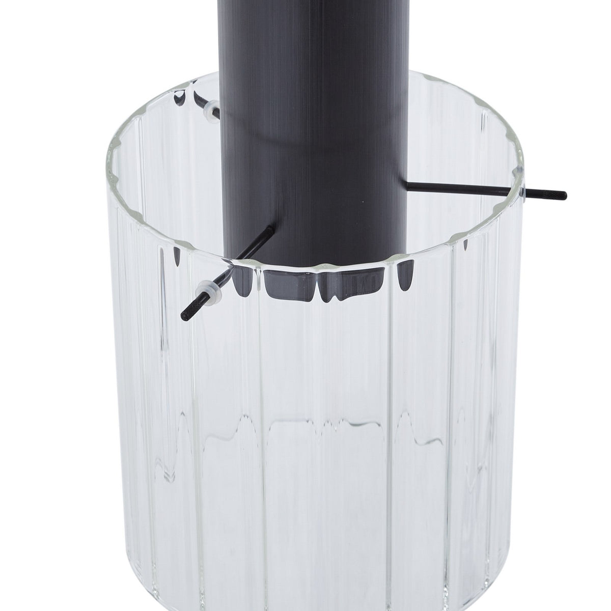 Lucande Hängeleuchte Pendelleuchte Eirian schwarz Glas 3-flammig Ø 40 cm140 - 4251911775785