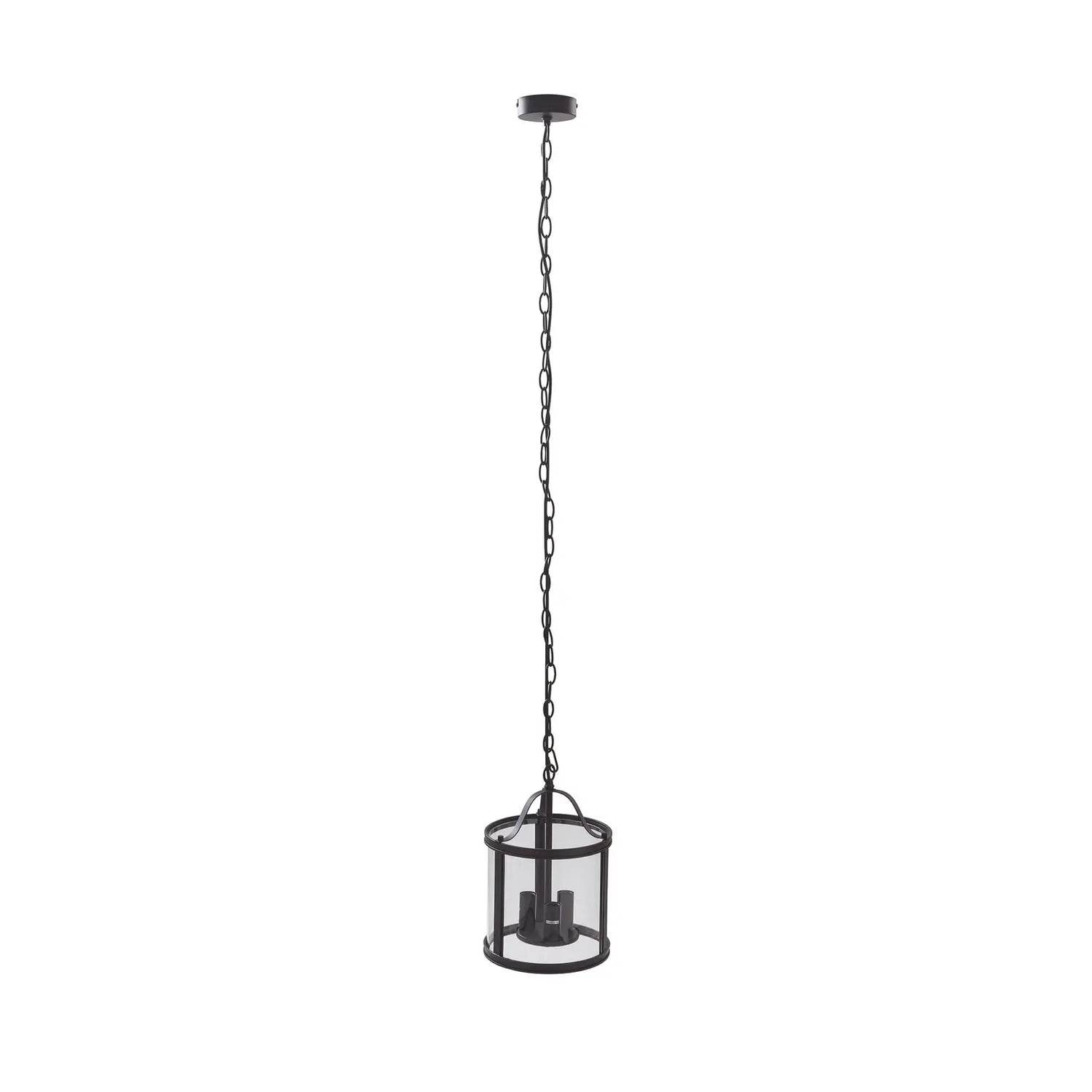 B-Ware Lucande Hängeleuchte Pendelleuchte Eryk Glas Schwarz Leuchte Lampe Dreiflammig - 4251911765694