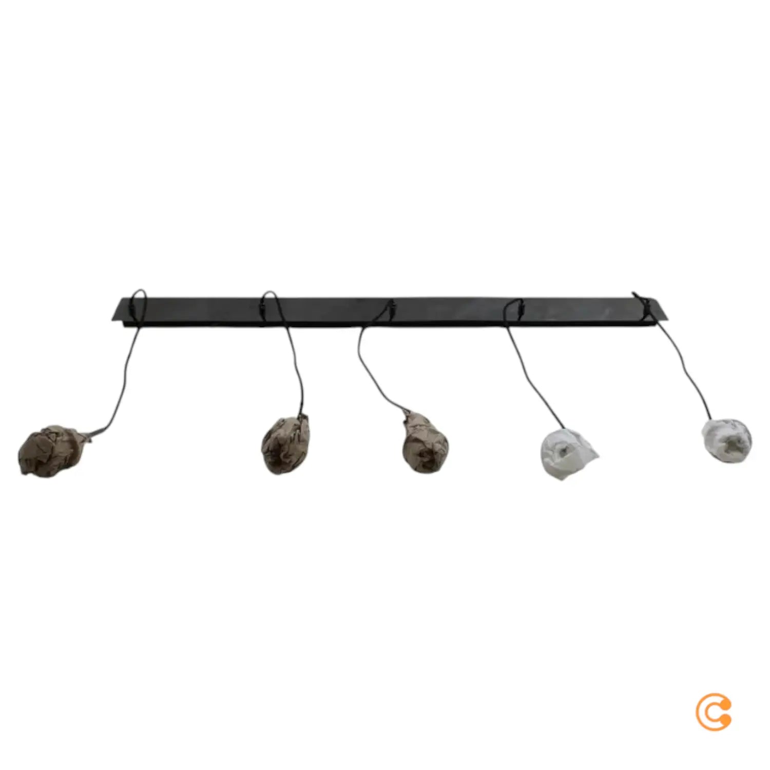 B-Ware Lucande Hängeleuchte Jarven 5 Flg Schwarz Glas Deckenlampe Lampe Siehe Text/Foto - 4251911791570