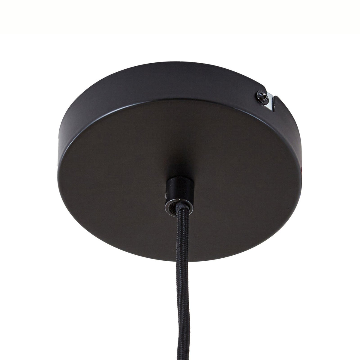 Lucande Hängeleuchte Leivar LED Pendelleuchte dimmbar Holz schwarz Ø35cm 15cm - 4255830906558