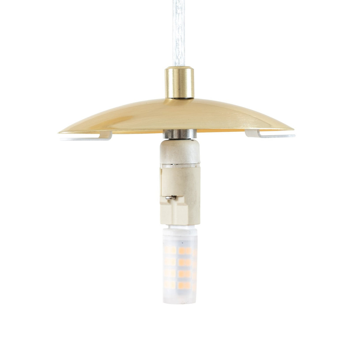 Lucande Hängeleuchte Pendelleuchte Lunelle messing Glas 4-flammig Ø 40 cm G9 - 4255830900624