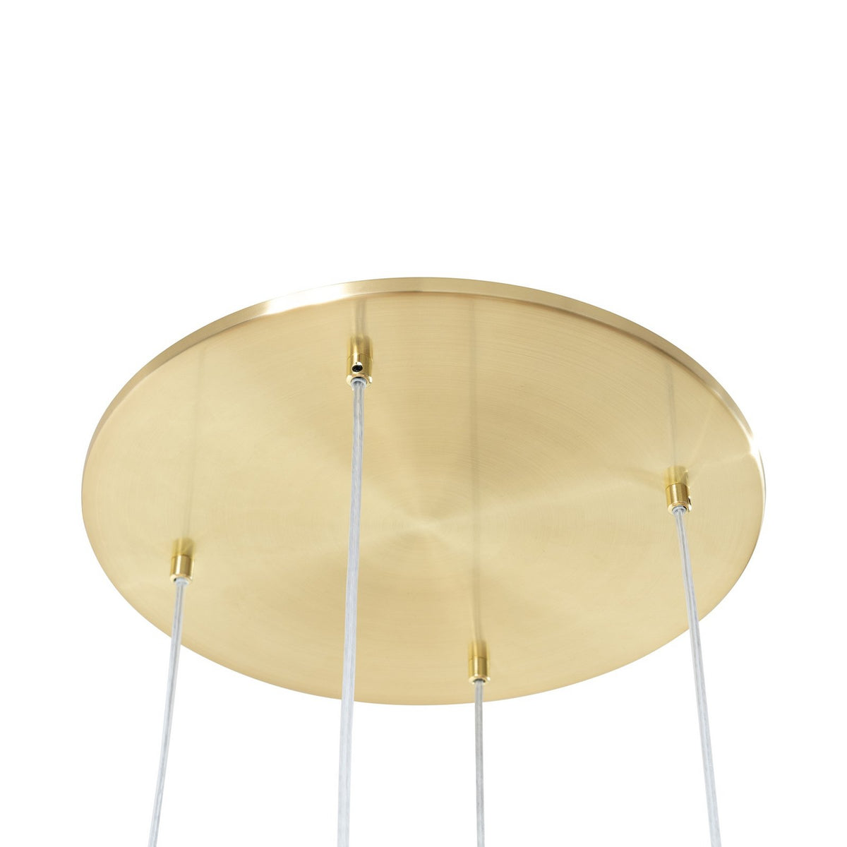 Lucande Hängeleuchte Pendelleuchte Lunelle messing Glas 4-flammig Ø 40 cm G9 - 4255830900624