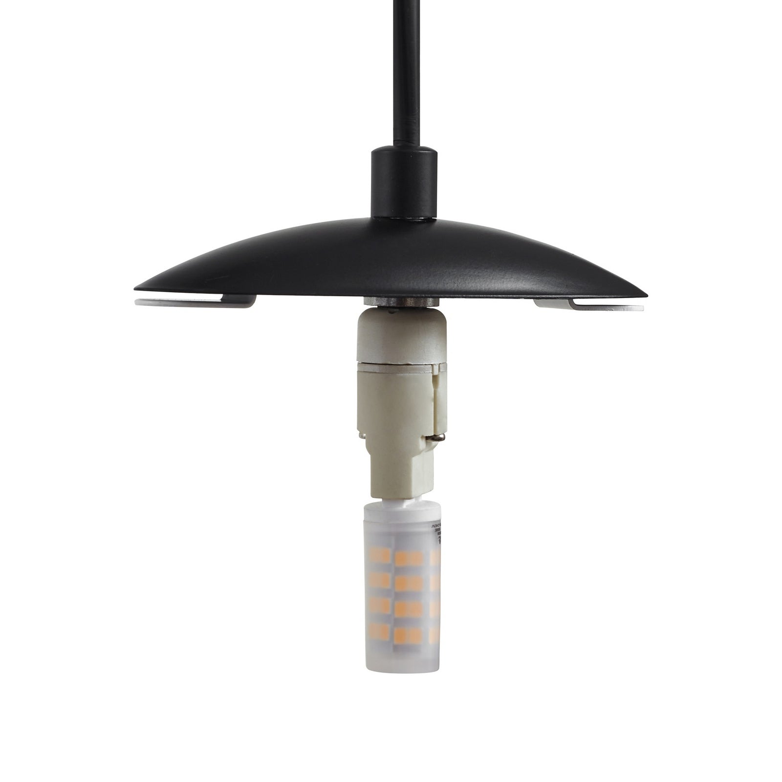 Lucande Hängeleuchte Pendelleuchte Lunelle schwarz Glas 4flg Ø 40cm - 4255830900631