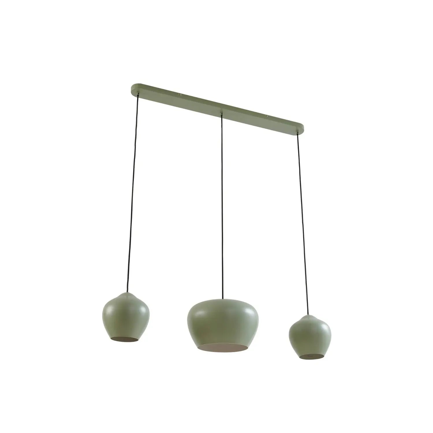 B-Ware Lucande Hängeleuchte Pendelleuchte Malisa Grün 3fl Metall Länge 90cm - 4251911796407