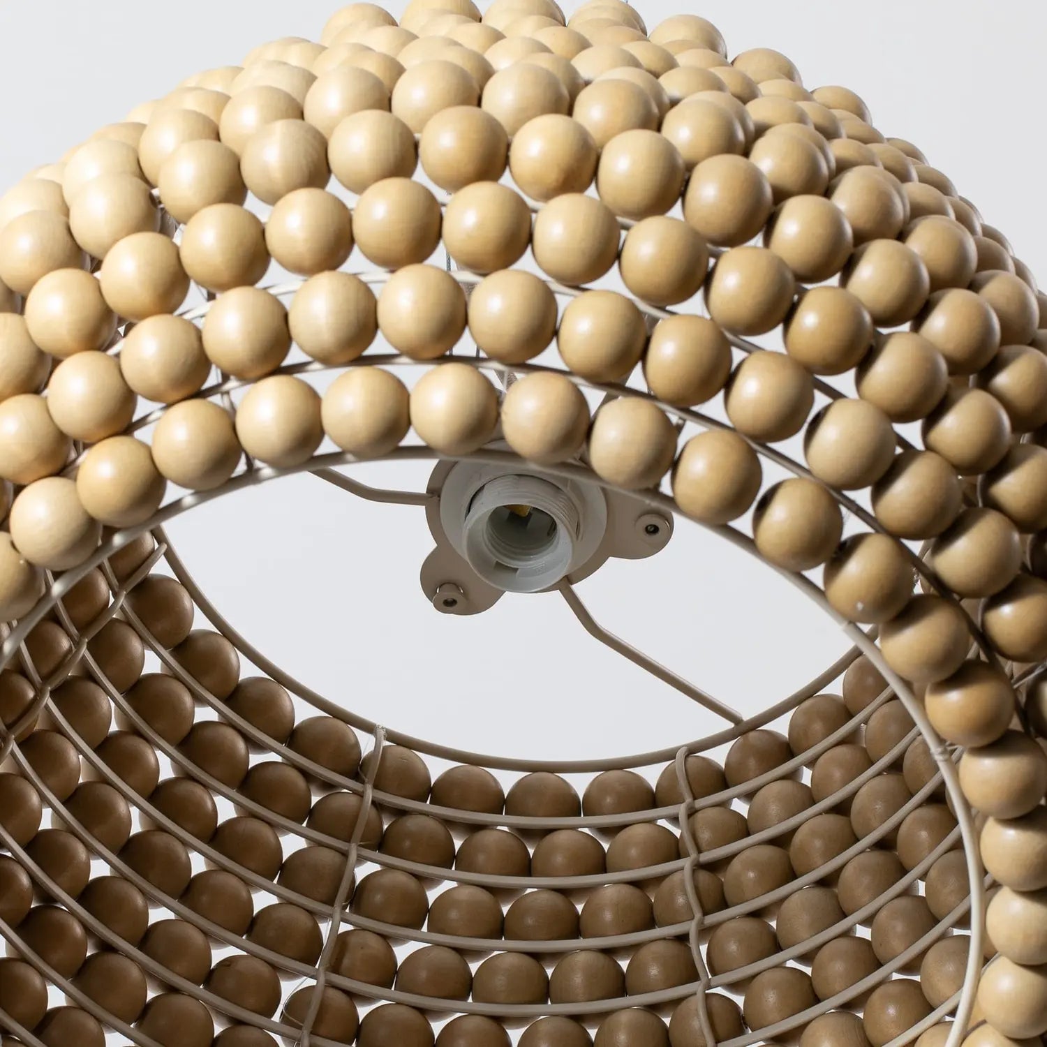 B-Ware Lucande Hängeleuchte Pendelleuchte Melori Holz Naturfarben Skandinavisch E27 606 - 4255830905186