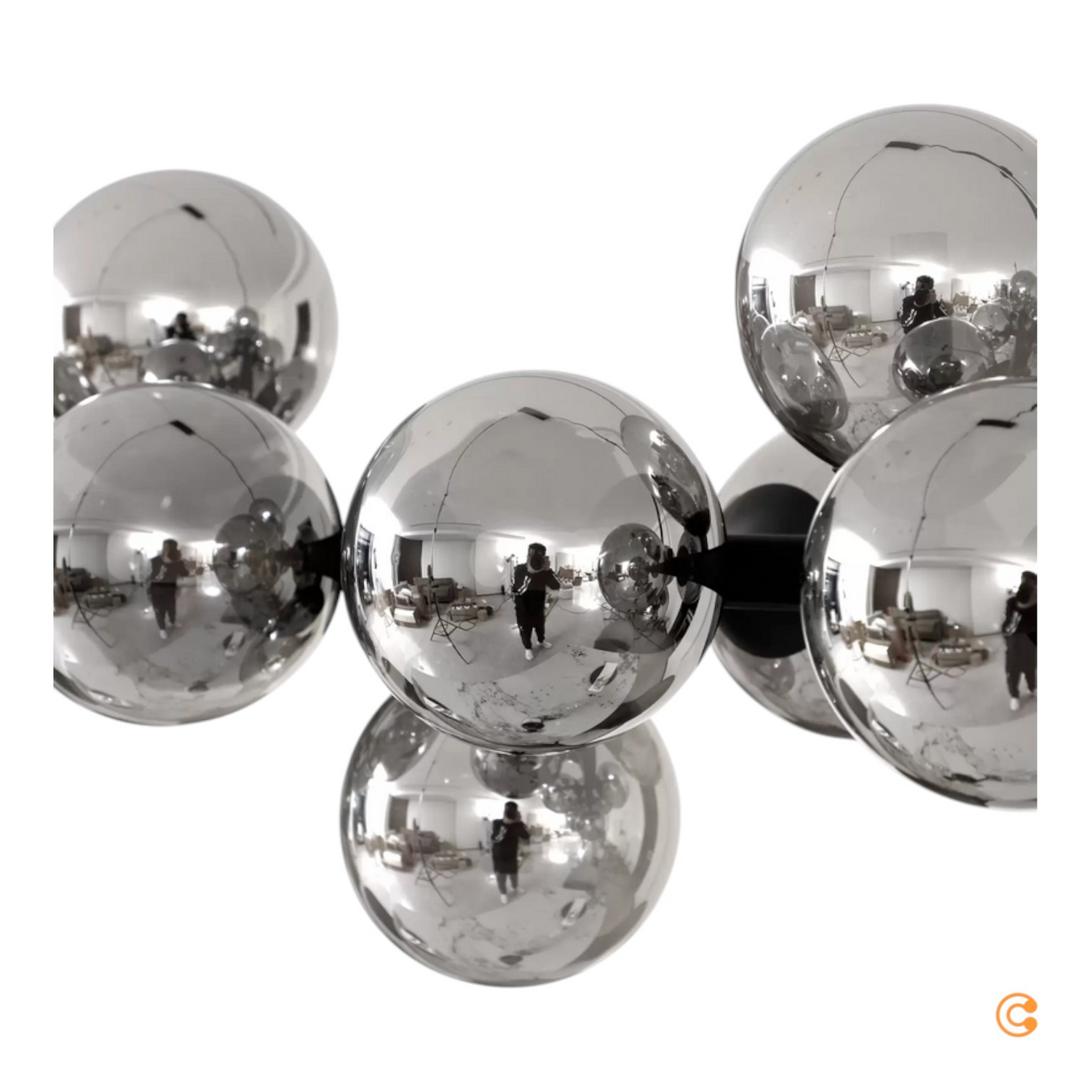 Lucande Hängeleuchte Naelen Hängelampe Deckenlampe Schwarz/Grau Siehe Text/Foto B-Ware - 4251911778687